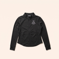 Black full-zip jacket with crossed clubs embroidery